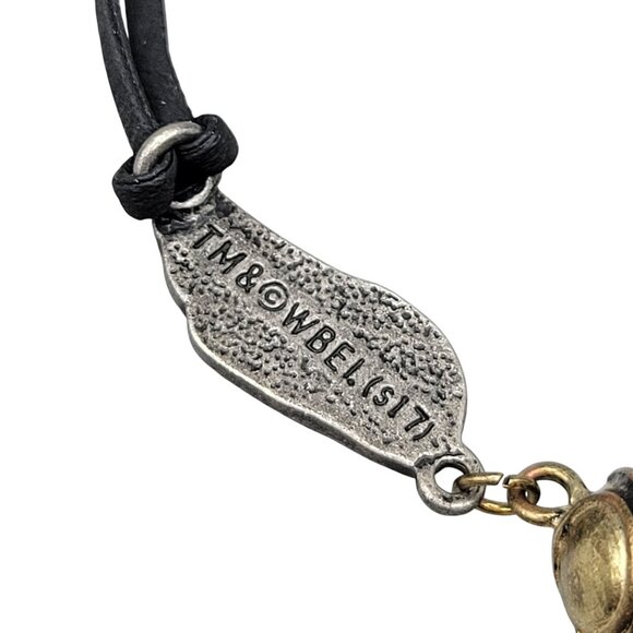 Harry Potter Golden Snitch Winged Bracelet Warner Bros Adjustable Black Cord - Picture 4 of 6